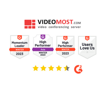 International marketplace G2 names VideoMost multiple winner of the Winter 2023 Video Conferencing Ratings